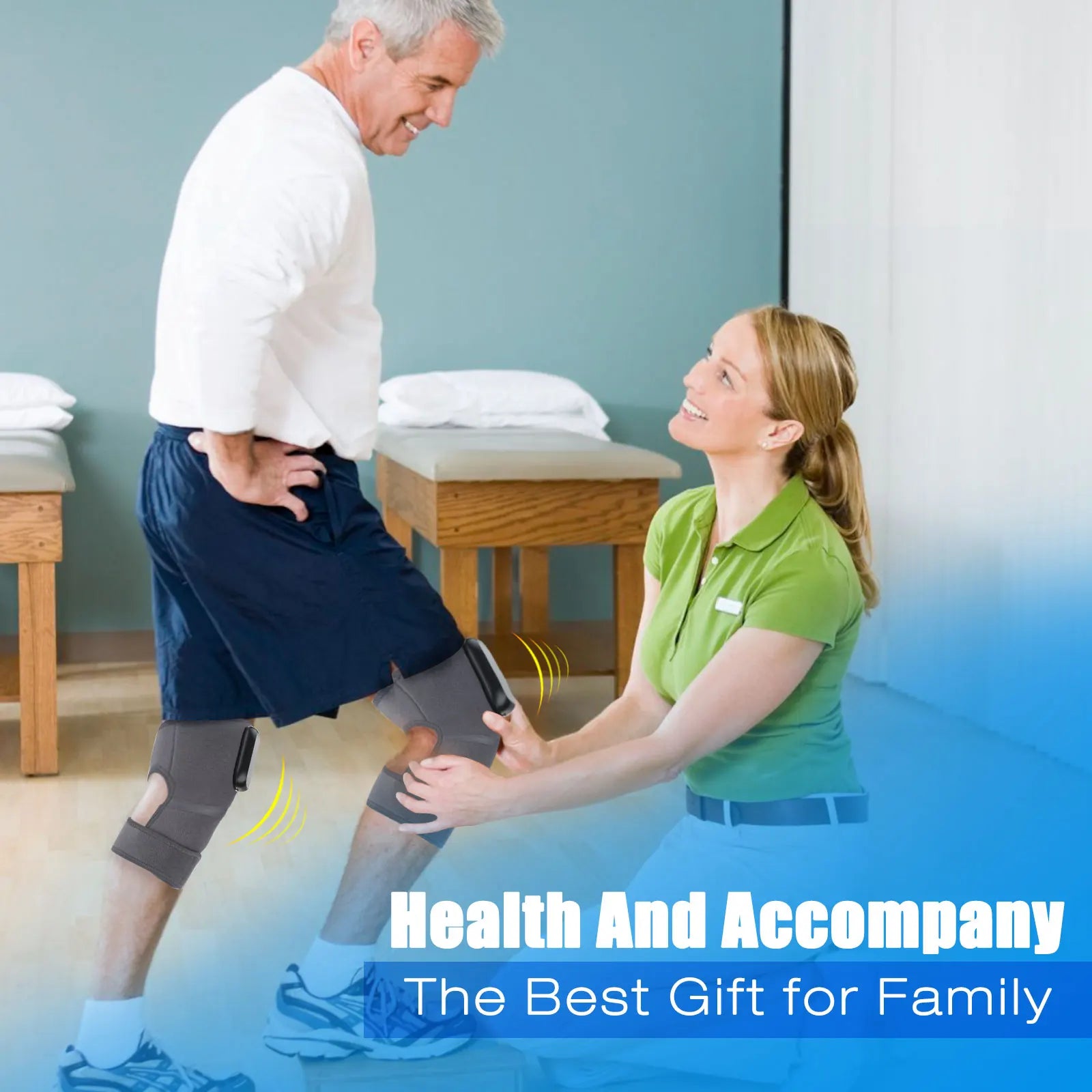 Massage du genou à chauffage électrique